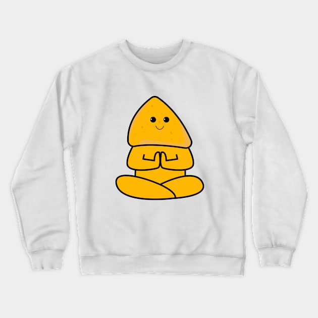 International yoga day with cute nachos character Crewneck Sweatshirt by Bekis